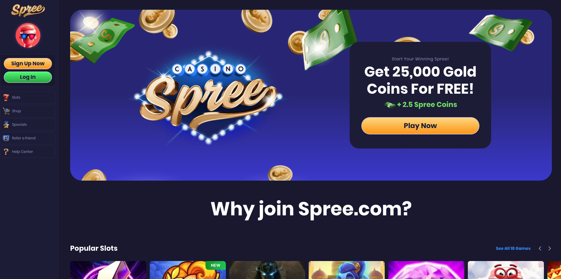 Spree Sweepstakes Casino