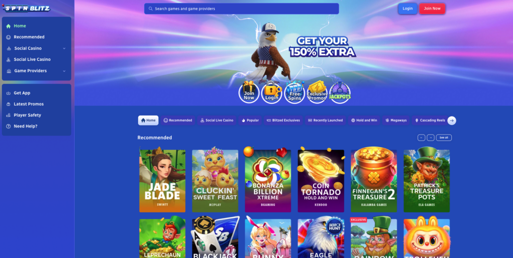 SpinBlitz Sweepstakes Casino