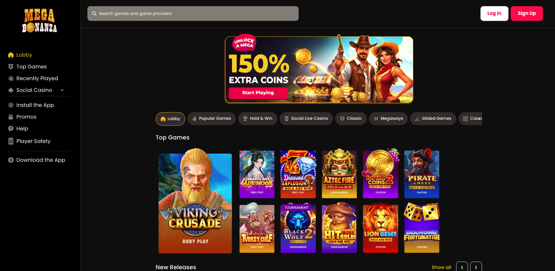 MegaBonanza sweepstakes casino