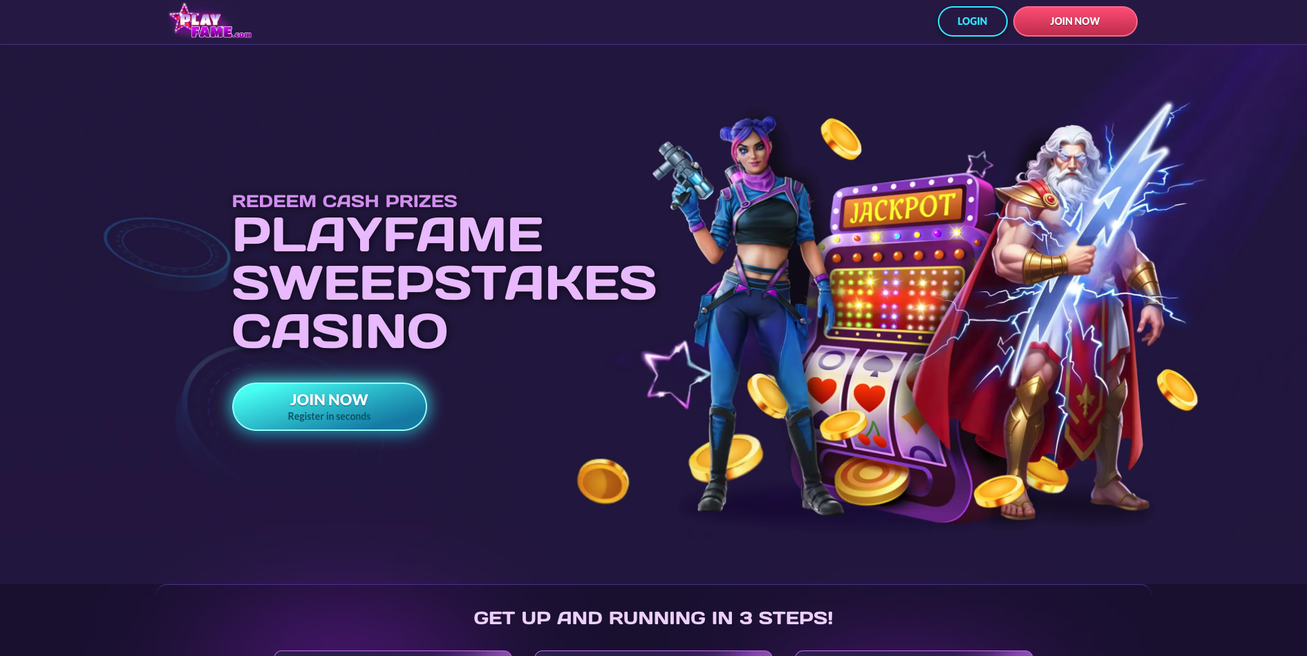 PlayFame sweepstakes casino