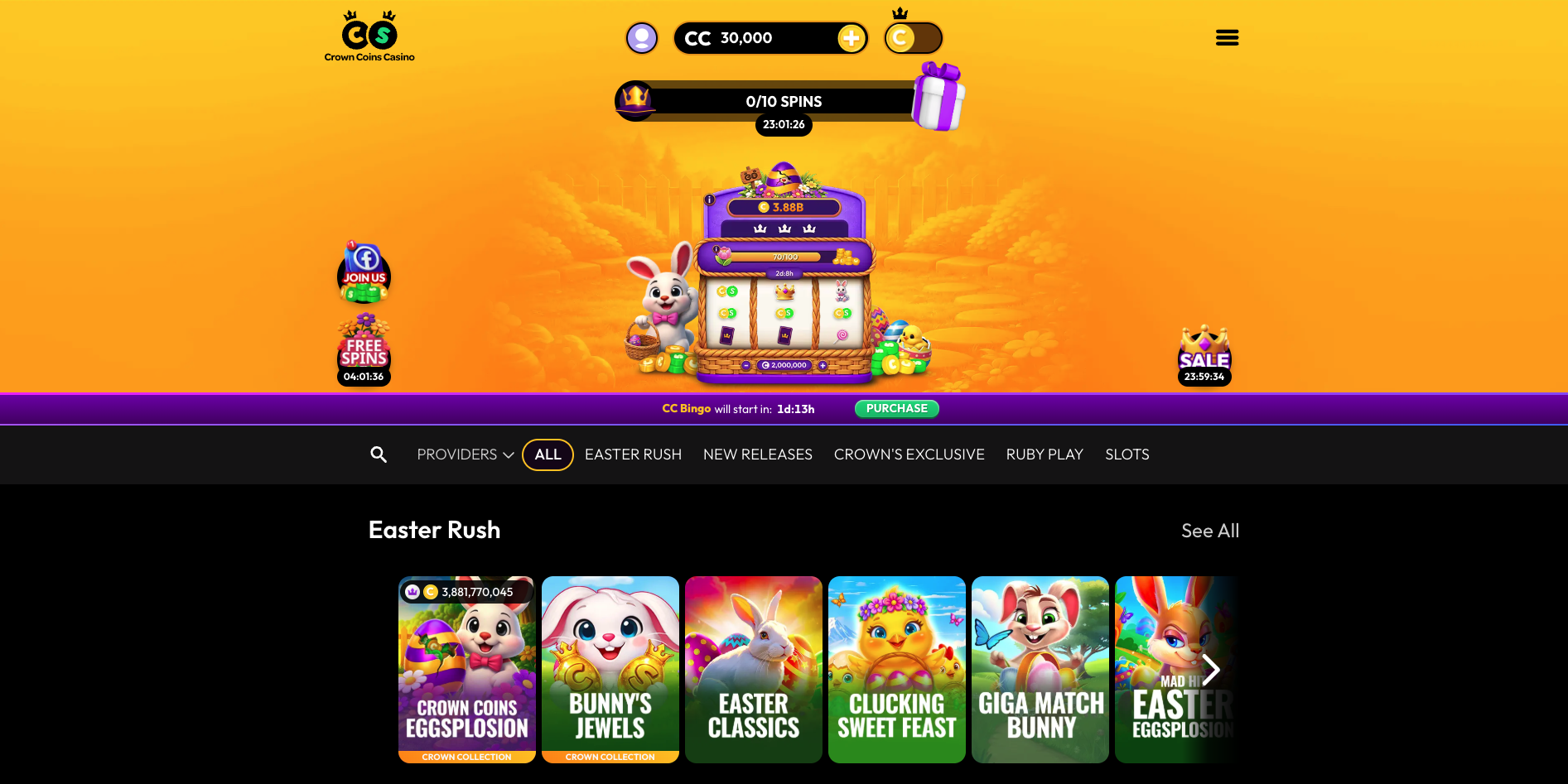 CrownCoins sweepstakes casino